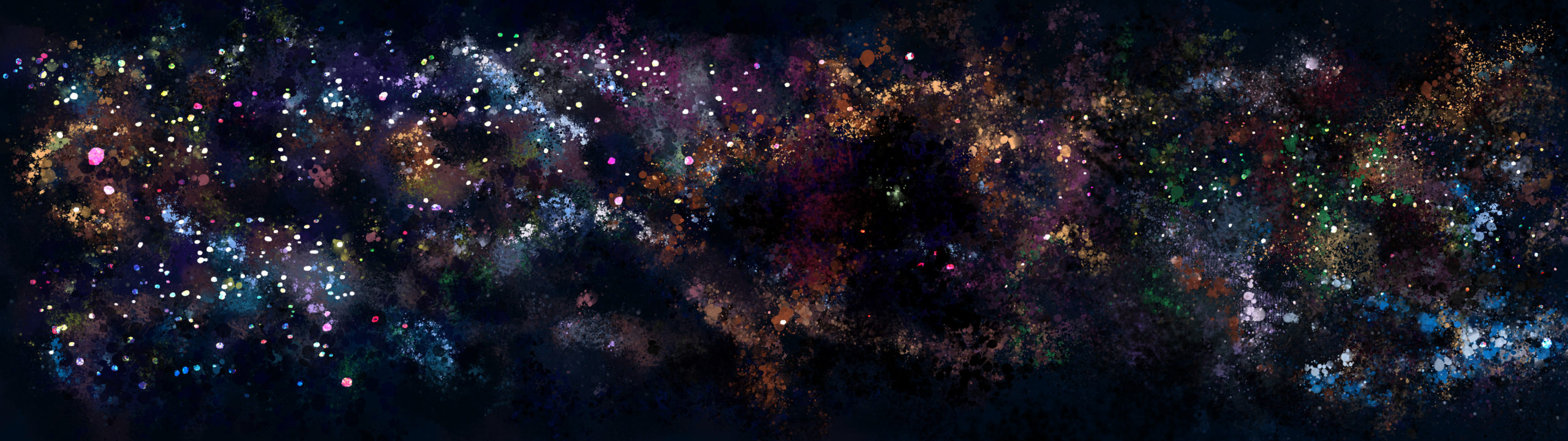 artwork digital painting of fantasy galaxy